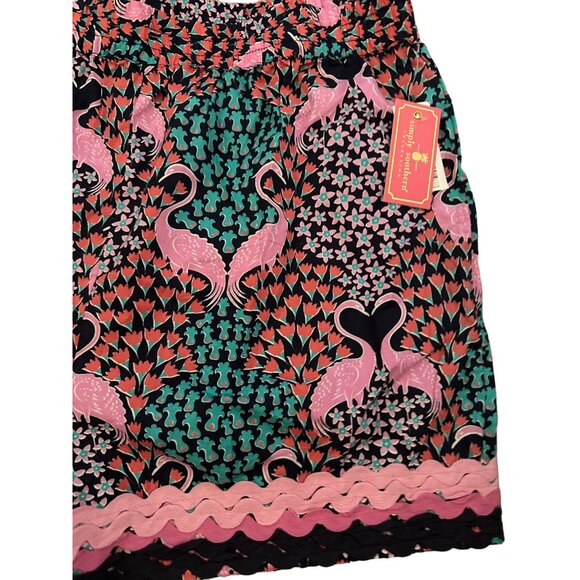 SIMPLY SOUTHERN Tropical Flamingo Casual Shorts Sz L NEW New with tags - Picture 6 of 6